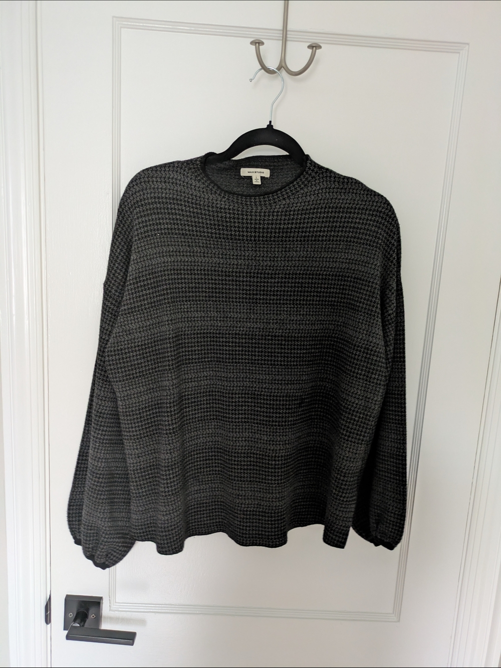Max Studio Women's Charcoal Gray Sweater
